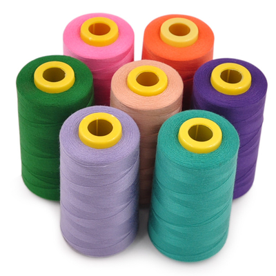 Em estoque 3000 Yards Hilos De Coser Spun Fios de costura de poliéster TKT Fios de costura de poliéster 40/2