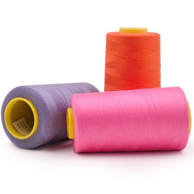 Fios de costura de poliéster de 100% de alta qualidade 40/2, 40/3, 3000Y, 5000Y, 6000 Yards, 1KG