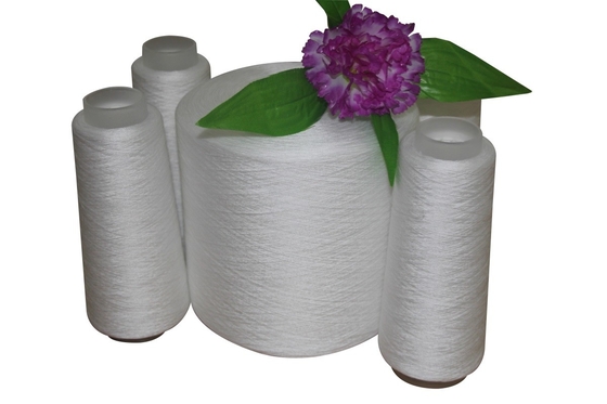 Branco bruto 20/2 40/2 60/2 100% de poliéster de núcleo de fio de espuma para vestidos e vestuário desportivo
