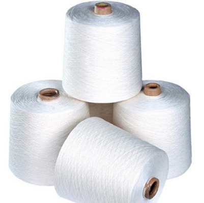 Baixo encolhimento Branco cru 100% Poliéster Anel de Fio 40/2, 50/2, 60/2