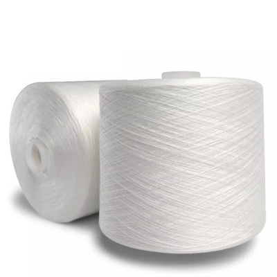 Eco-friendly 20/2, 30/2, 40/2 Branco bruto 100% Poliéster Core Spun Yarn
