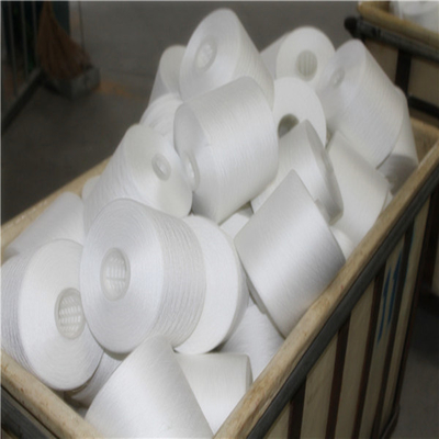 40s/2 100% de poliéster Core Spun Fio Branco bruto de poliéster industrial