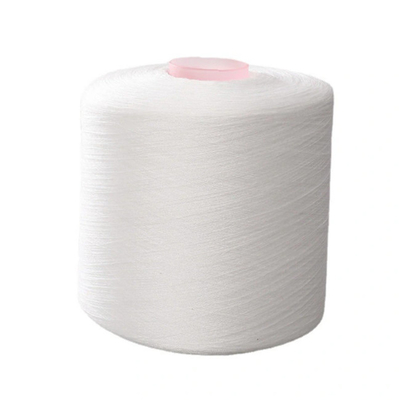 Eco-friendly 20/2, 30/2, 40/2 Branco bruto 100% Poliéster Core Spun Yarn
