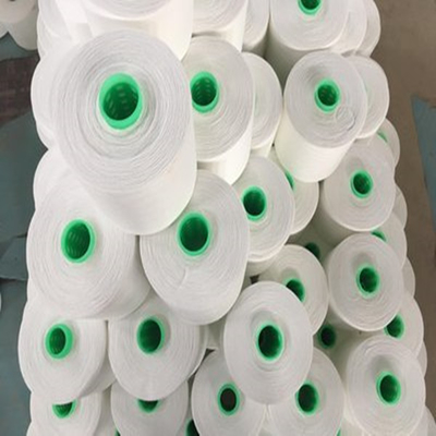 100% de poliéster Core Spun Yarn preço branco bruto 20/2 30/2 40/2 50/2 60/2