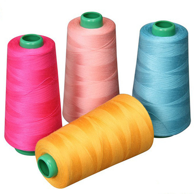 Multicolores 30/2 30/2 100% de poliéster fio de costura espumado Alta tenacidade