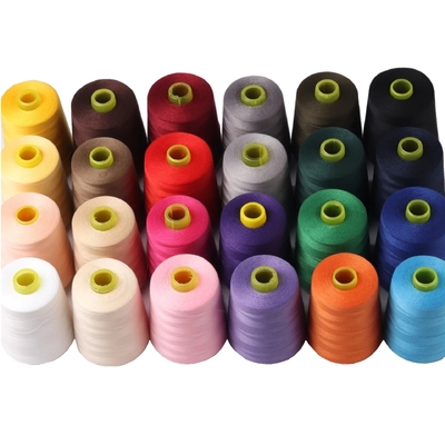 Multicolores 30/2 30/2 100% de poliéster fio de costura espumado Alta tenacidade