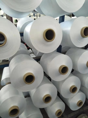 150D/48F/2 300D/96F/2 DTY NIM LIM Fio de poliéster 100% branco bruto