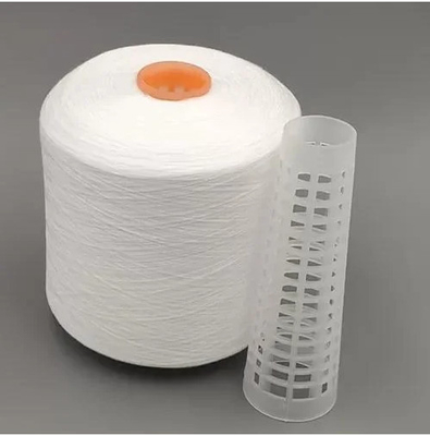 40/2, 40/3, 60/2, 60/3 100% de poliéster anel de fios de poliéster de fibra de graxa Branco bruto