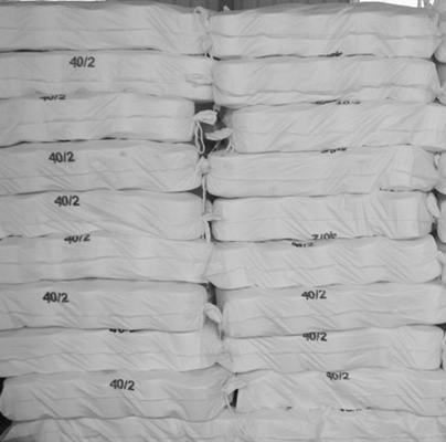 20s/2, 40s/2, 60s/2 Branco bruto 100% de poliéster para tintura de fios de poliéster