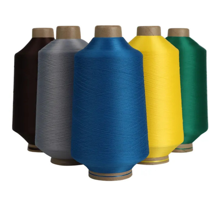 Cores Preto Branco Azul Vermelho Marrom 100% Filamento de Poliéster Dty Poliéster Texturizado