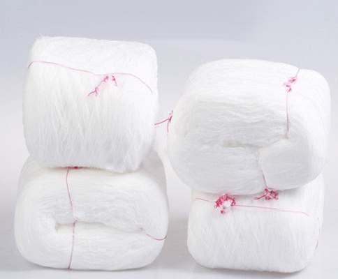 DTY Fios de nylon branco bruto para costura, tecelagem, tricô