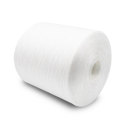 42/2 Fios de poliéster 100% branco bruto para fios de costura