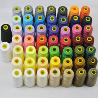 40/2 Cores Filho de costura de poliéster 100% com padrão tingido