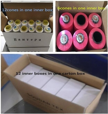 40/2 Cores Filho de costura de poliéster 100% com padrão tingido