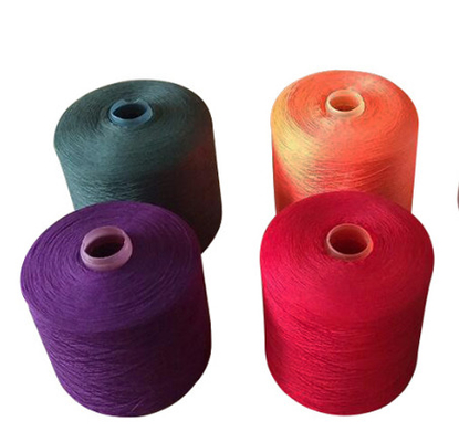 20/2, 40/2, 60/2 Fios tingidos de cores 100% de poliéster anel de espuma de fio tingido