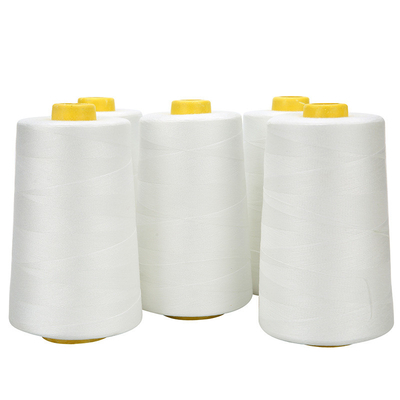 40s/2 Fios de costura Base Cor 5000 Yards Fios de poliéster branco branco branco branqueado preto