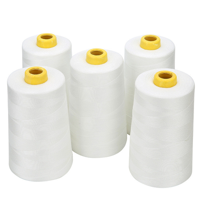 40s/2 Fios de costura Base Cor 5000 Yards Fios de poliéster branco branco branco branqueado preto