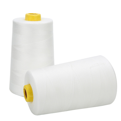 40s/2 Fios de costura Base Cor 5000 Yards Fios de poliéster branco branco branco branqueado preto