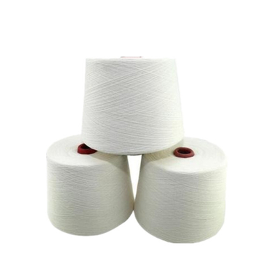 60/2 de fio girado do branco poliéster 100% cru brilhante no cone de papel