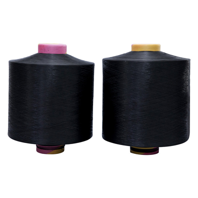 DTY Fibras de fibras de poliéster 100% branco preto bruto NIM SD 300d/96f 150d/48f