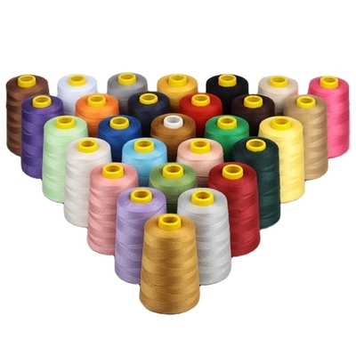 402 Fios de costura de poliéster espumados Opção multicolor Fios de poliéster para roupas de pano