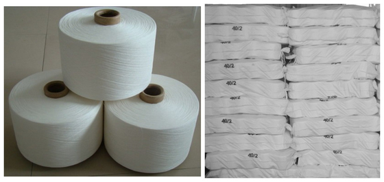 40/2 Branco 100% Poliéster Filtro de fios em papel Cone 1,67kgs / Cone
