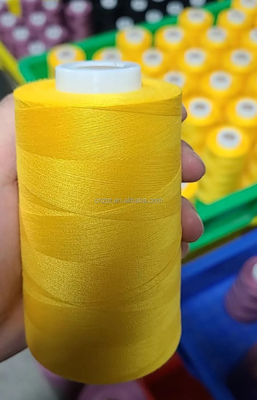 40s/2 Preto Branco Vermelho Multicolorido 100% Poliéster Filho de costura 3000Y 5000Y 10000 Yards