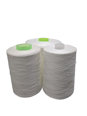 Fios de poliéster branco bruto, 100 spuns, 402 403 202 203 para costura