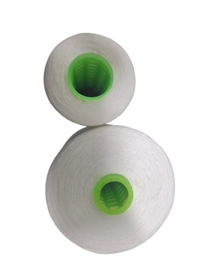 Fios de poliéster branco bruto, 100 spuns, 402 403 202 203 para costura
