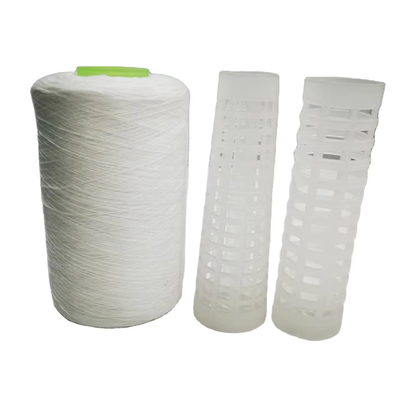 Alta tenacidade 30/2 Branco cru100% Poliéster Spun Fios de costura Com preço barato