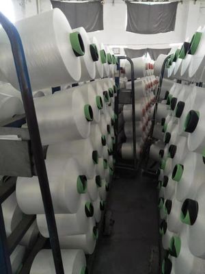 150D/48F/2 300D/96F/2 DTY NIM LIM Fio de poliéster 100% branco bruto
