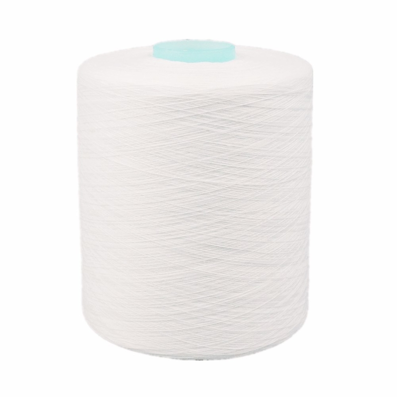 402 502 302 Branco em bruto Cores pretas de poliéster Fios de costura 40/2 402 502 302 Fabricantes de fios de poliéster de baixa contração