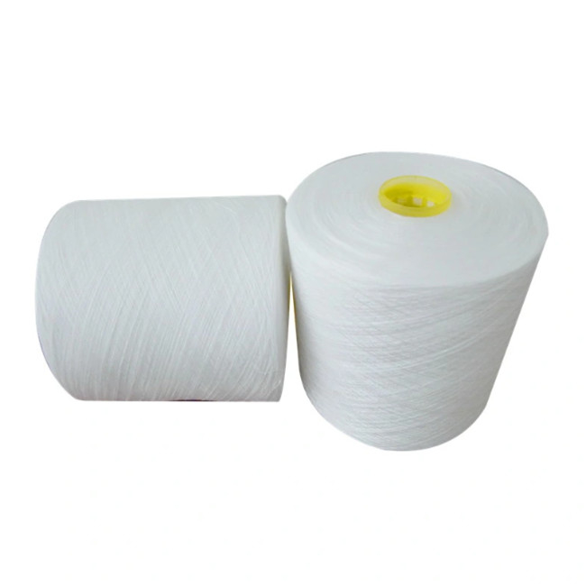 Fios brancos brutos 20/2 20/3 20/4 20/6 100% de poliéster de anel