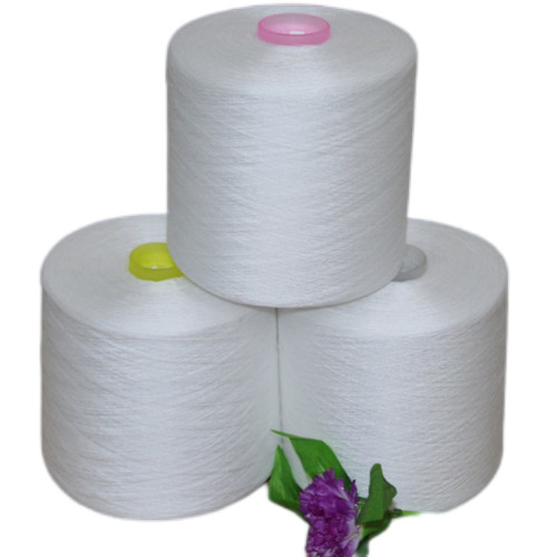 100% de poliéster anel espumado de fio branco bruto 20/2, 30/2, 40/2, 50/2, 60/2