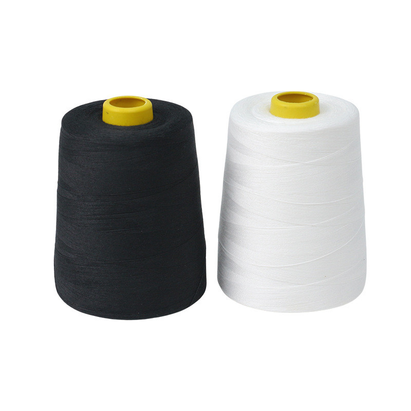 Boa Qualidade 40/2 Fio de costura preto 100% Fio de poliéster Fábrica preço no atacado